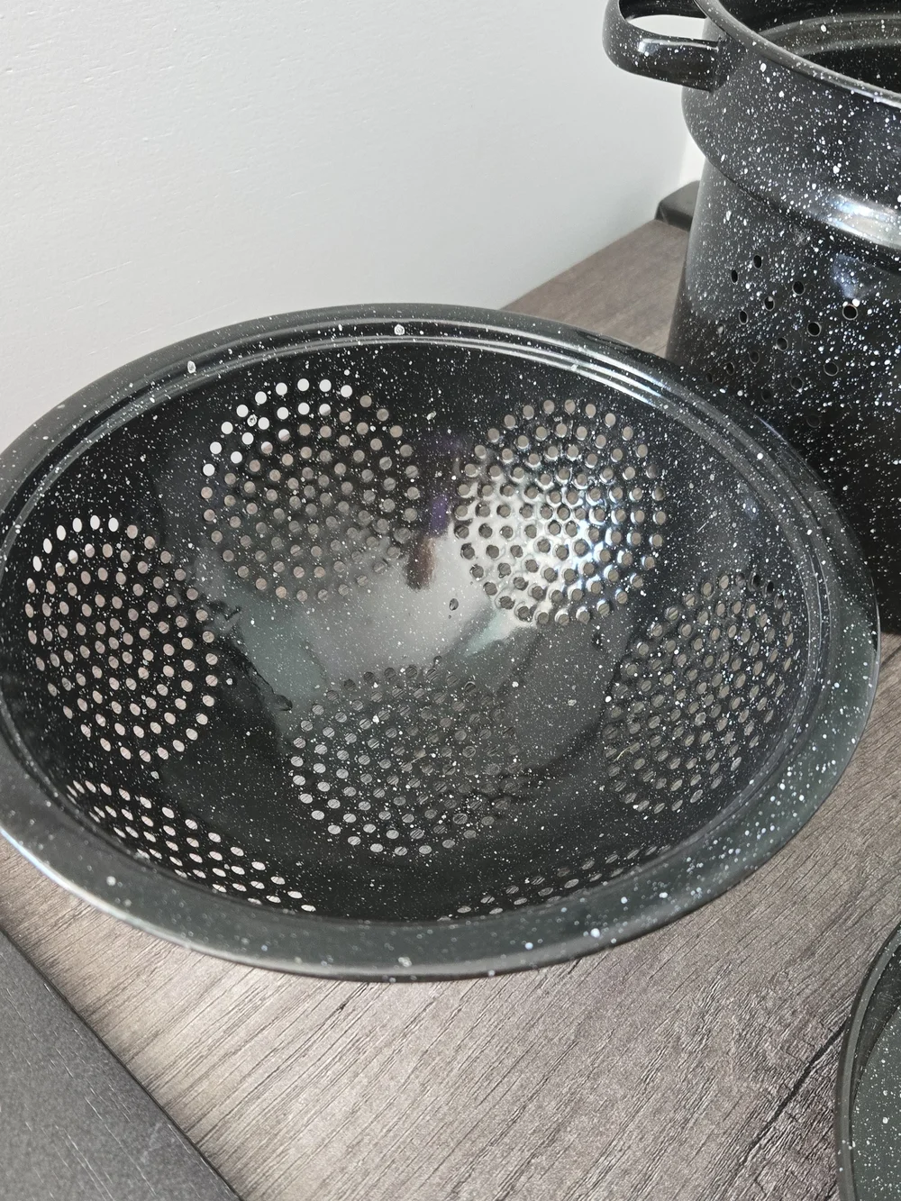 Granite Ware 15.5 Qt 4pc Steamer Stock Pot Strainer Basket Steaming Tray Lid